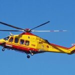 L’elisoccorso del 118 intervenuto sul tratto aquilano dell’A24 dopo il violento tamponamento. Tre feriti in codice rosso trasportati d’urgenza negli ospedali di Avezzano e dell’Aquila.
