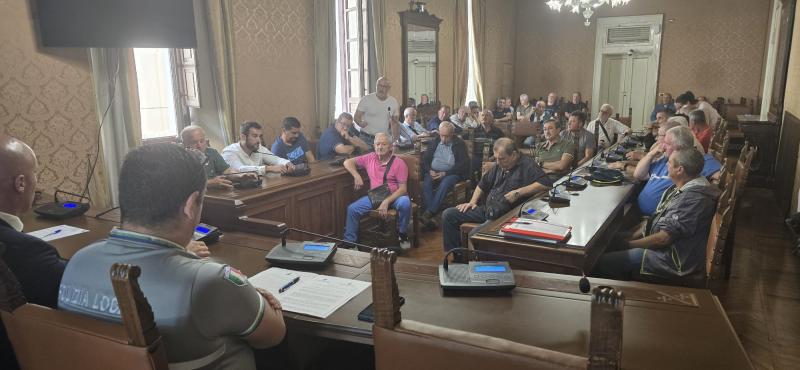 Il presidente della Provincia Camillo D’Angelo apre il confronto con i selecontrollori in vista delle decisioni operative