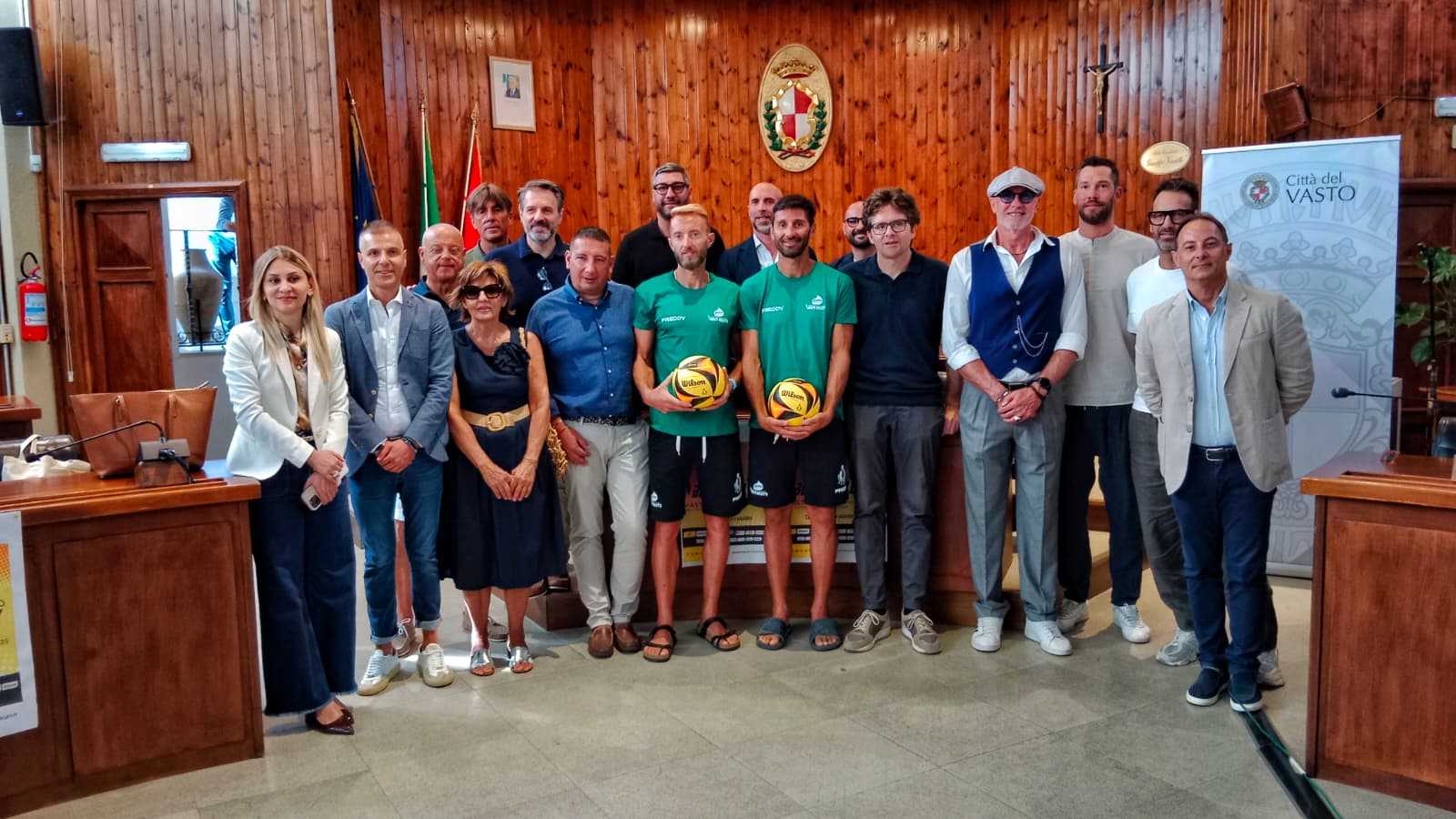 la presentazione del campionato di beach volley a vasto