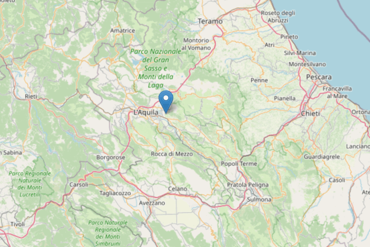 Una scossa di terremoto è stata avvertita nella notte del 26 agosto nell’Aquilano, vicino Poggio Picenze