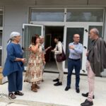 il sindaco diego ferrara in visita al cantiere del nido ape maia
