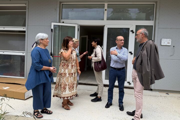 il sindaco diego ferrara in visita al cantiere del nido ape maia