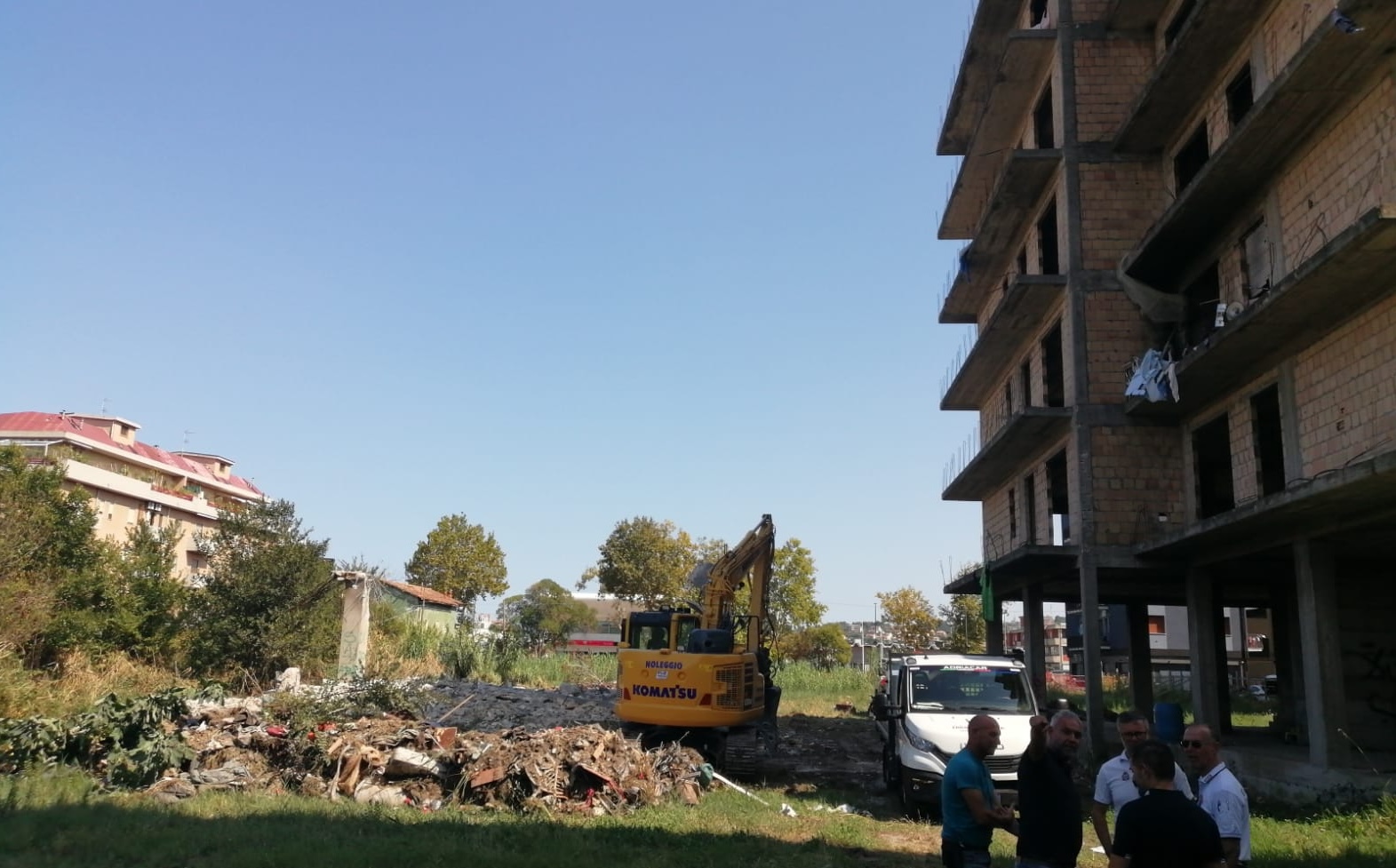 demolizione palazzi clerico a pescara