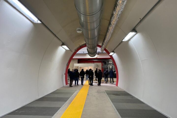 Il tunnel pedonale di Chieti
