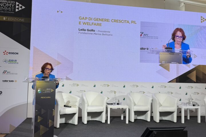 Lella Golfo, Presidente della Fondazione Bellisario, è intervenuta all’Abruzzo Economy Summit per parlare di parità