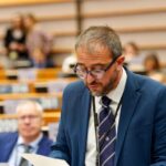 Il sindaco dell’Aquila, Pierluigi Biondi, intervento a Bruxelles sul tema della restanza