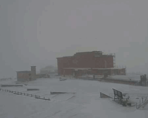 Nevicata diffusa, la notte tra il 1 e il 2 ottobre, a Campo Imperatore