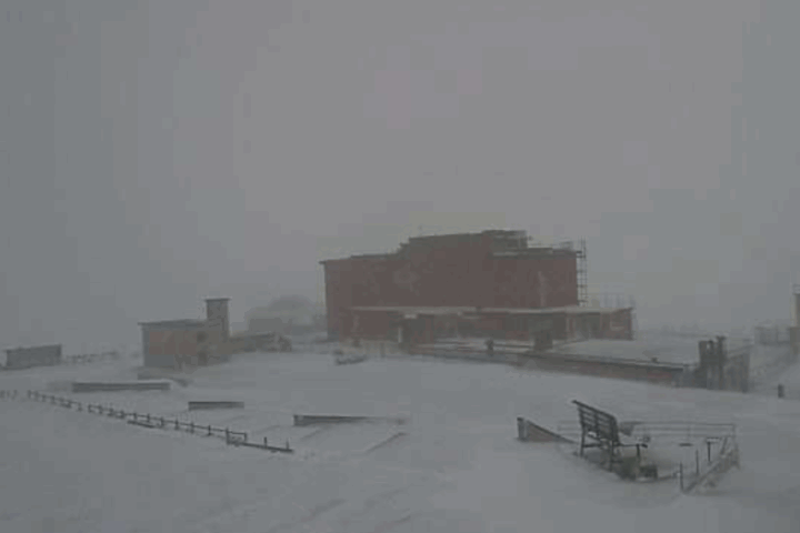 Nevicata diffusa, la notte tra il 1 e il 2 ottobre, a Campo Imperatore