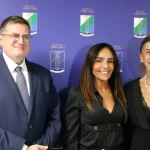L’assessore regionale Roberto Santangelo con la nuova direttrice del settore Cultura e Sociale Emanuela Grimaldi e la dirigente Romina Ciaffi. La presentazione dell’Avviso “Supporto all’invecchiamento attivo” a L’Aquila