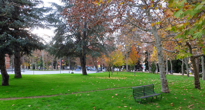 Uno scorcio di un’area verde all’Aquila, tra gli aspetti positivi rilevati dal rapporto “Ecosistema urbano 2025” di Legambiente.
