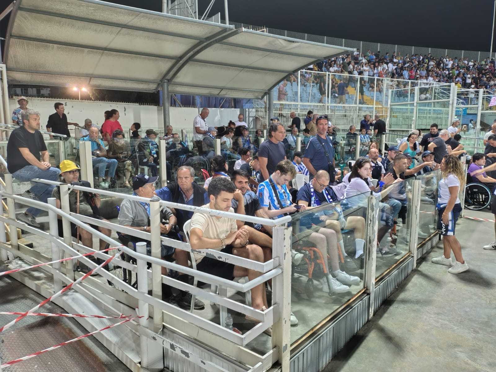 settore disabili stadio adriatico