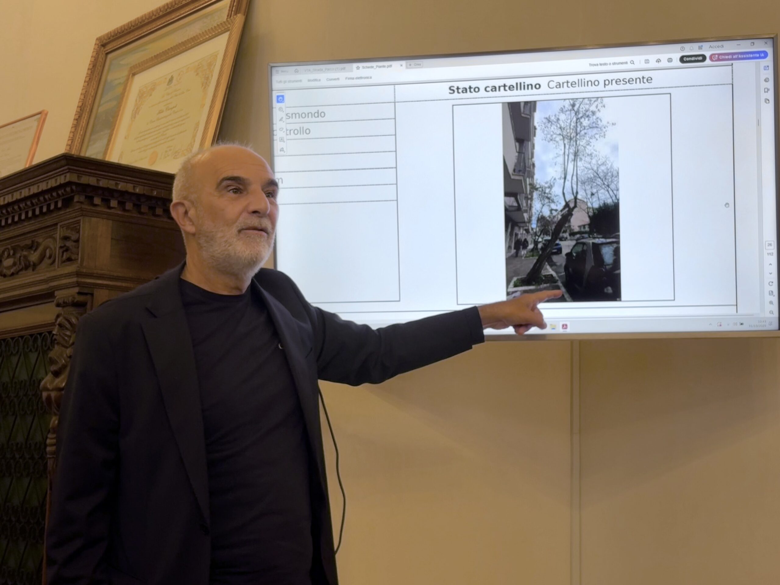 il sindaco Carlo Masci sugli alberi da abbattere nel comune di Pescara