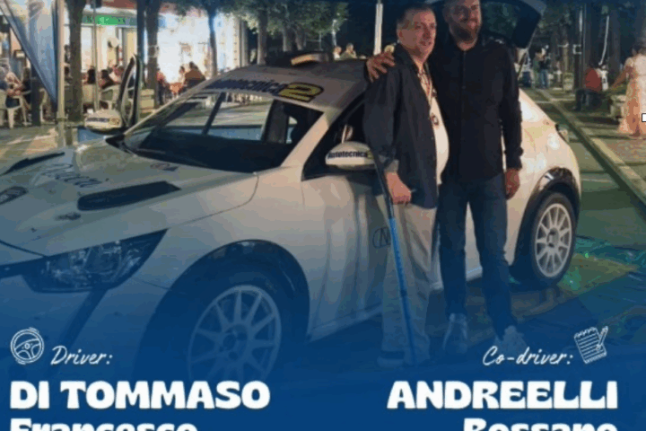 Al rally “Porta del Gargano” corre anche il pescarese Andreelli, sportivo con disabilità dell’Automobile Club Pescara