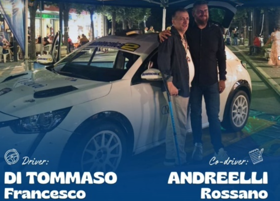 Al rally “Porta del Gargano” corre anche il pescarese Andreelli, sportivo con disabilità dell’Automobile Club Pescara