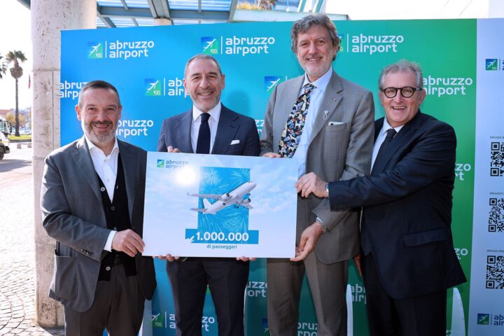 L’Aeroporto d’Abruzzo ha raggiunto il milione di passeggeri