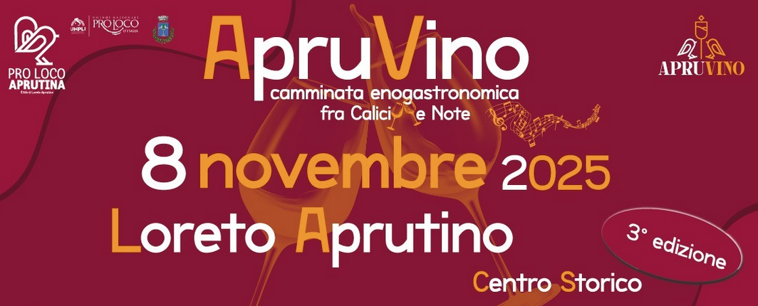 Loreto Aprutino si prepara a celebrare le ricchezze del territorio con l'evento "Apruvino", un viaggio alla scoperta dei prodotti che hanno reso celebre questa terra in tutto il mondo