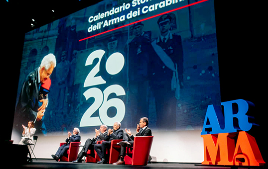 Presentato a Roma il calendario storico dell’arma dei carabinieri 2026