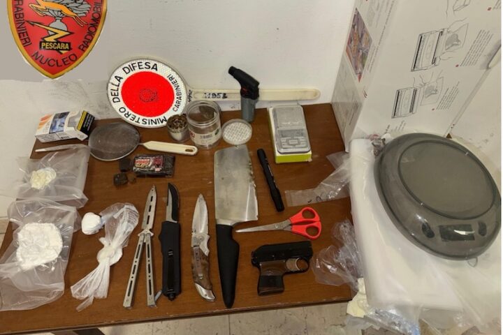 carabinieri sequestro pescara armi e droga