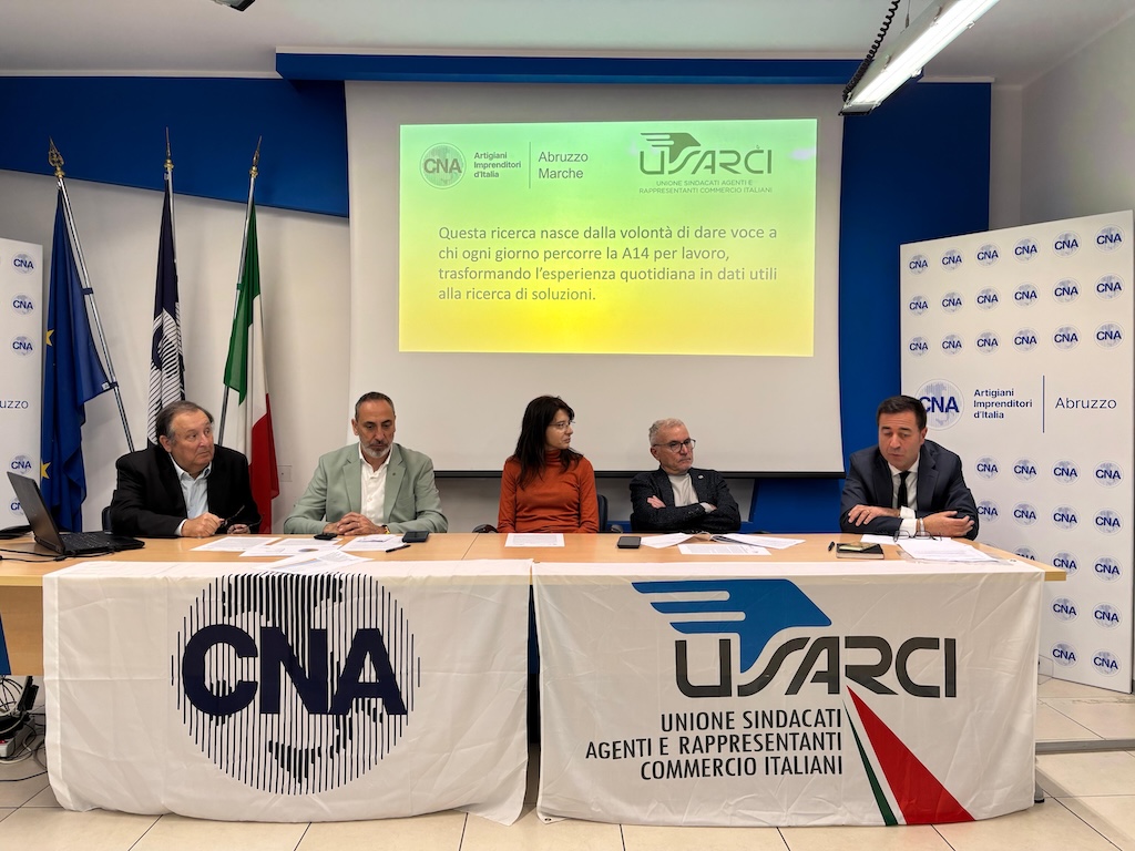 Cantieri in A14, l’allarme di Cna e Usarci: “Disagi insostenibili, incontro urgente con il Mit”