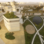 rendering parco ovest tracciato ferroviario