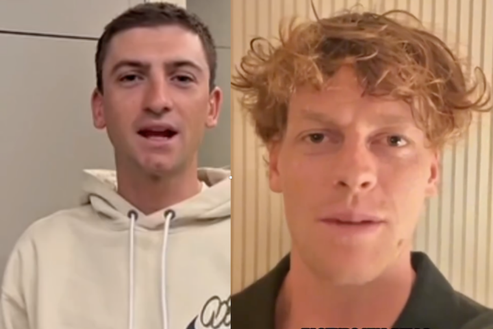 Video messaggio di Giulio Ciccone e Jannik winner alla Festa degli auguri del Circolo Tennis Chieti