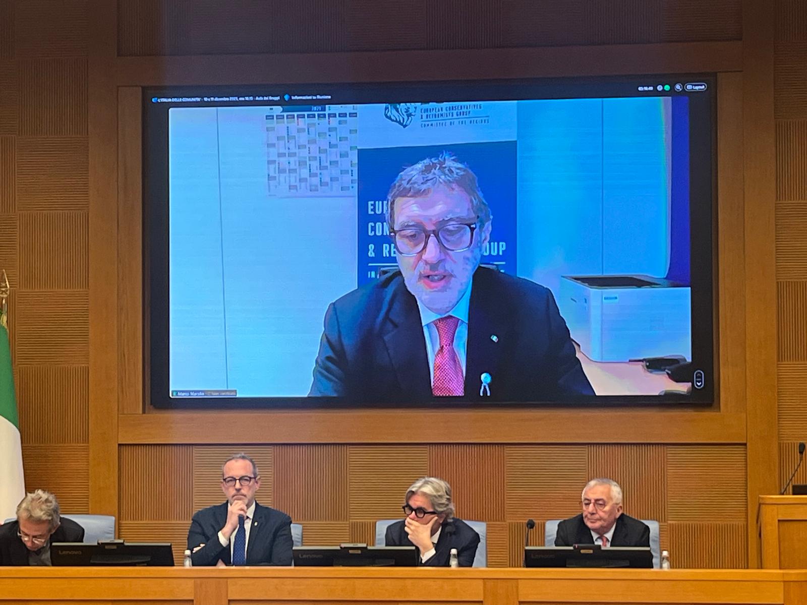 Politica di coesione UE, Marsilio: “Le regioni devono avere un ruolo vincolante e fondi separati dall’agricoltura”