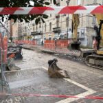 I lavori dell'aia su Corso Vittorio Emanuele a pescara