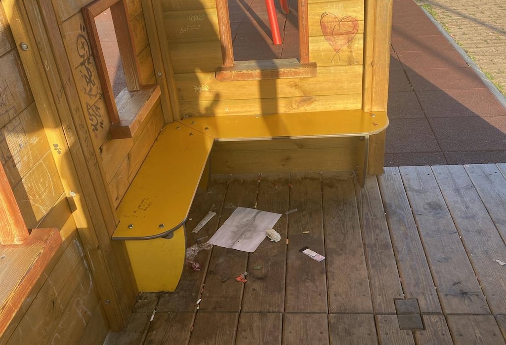 siringhe in area bimbi a Spoltore