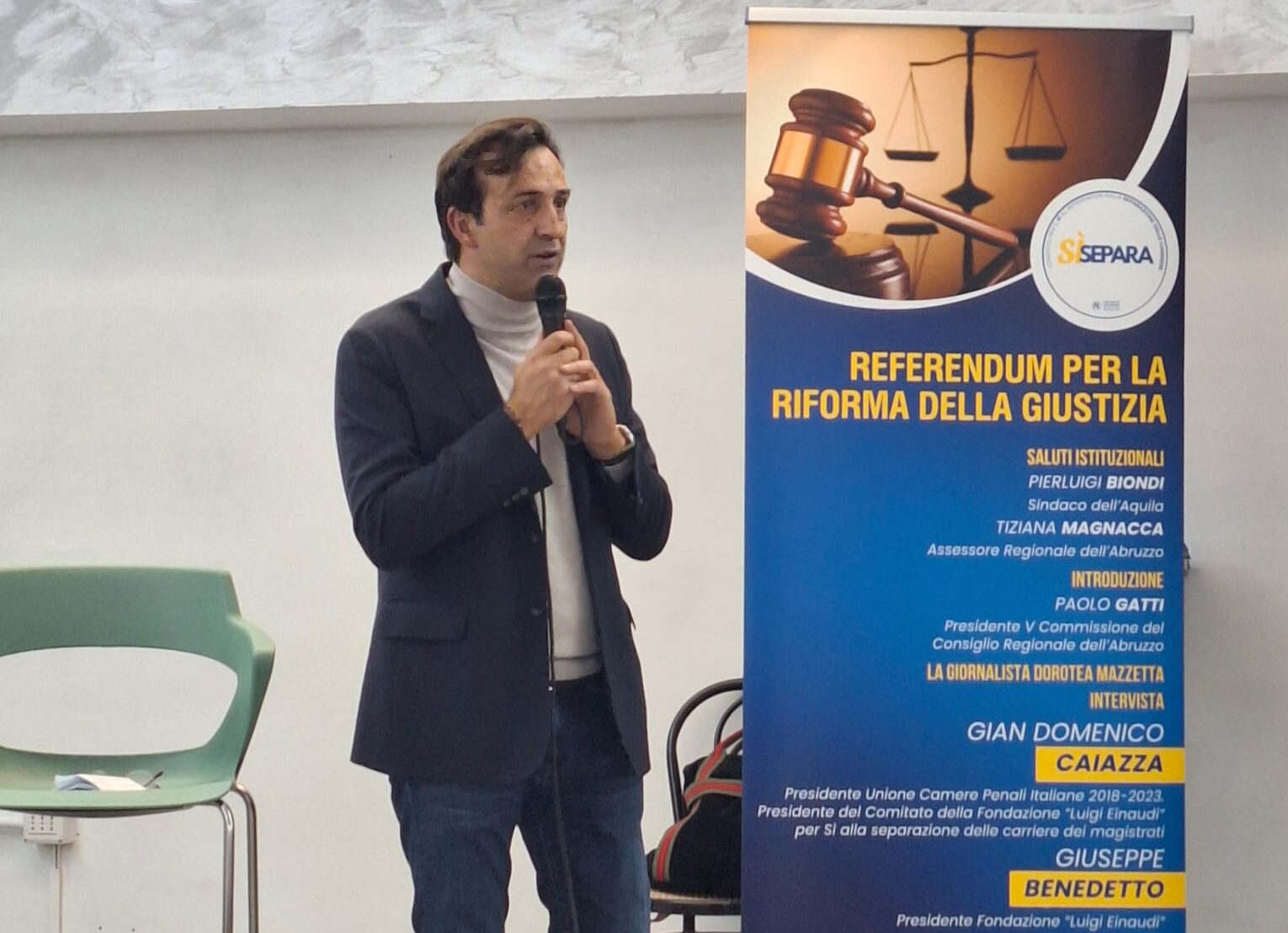 Paolo Gatti illustra le ragioni del sì al referendum sulla giustizia