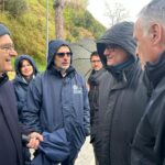 I tecnici della protezione civile nazionale in sopralluogo a Silvi