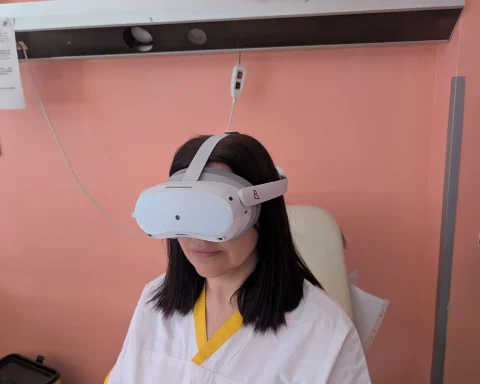 I visori 3d in uso alla senologia di Ortona per le pazienti in seduta di chemioterapia