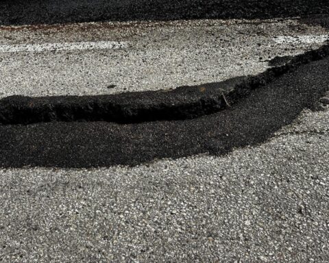 Civita di Colonnella strada franata