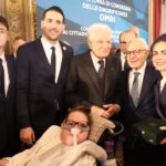 Noemi con Mattarella