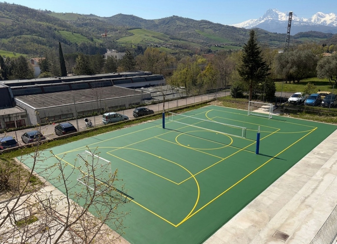 Il campo dell’istituto Pascal di Teramo