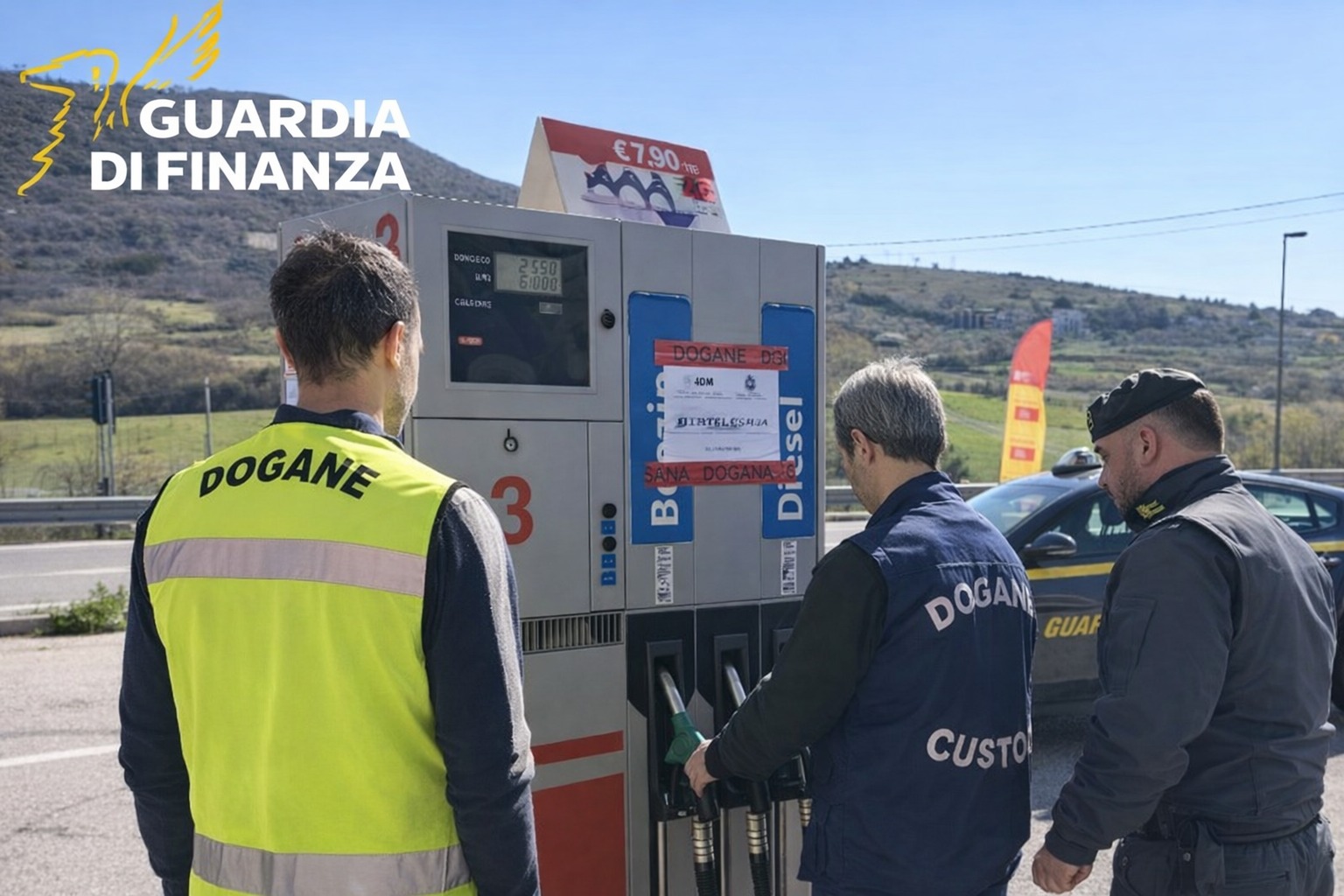 Carburanti Guardia di Finanza L'Aquila