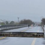 CROLLATO IL PONTE SUL TRIGNO all'altezza di Montenero di Bisaccia