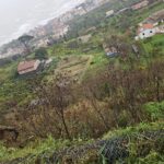 Una vista dall'alto della zona di San Michele, dove si è verificato uno smottamento
