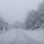 neve su strada a caramanico