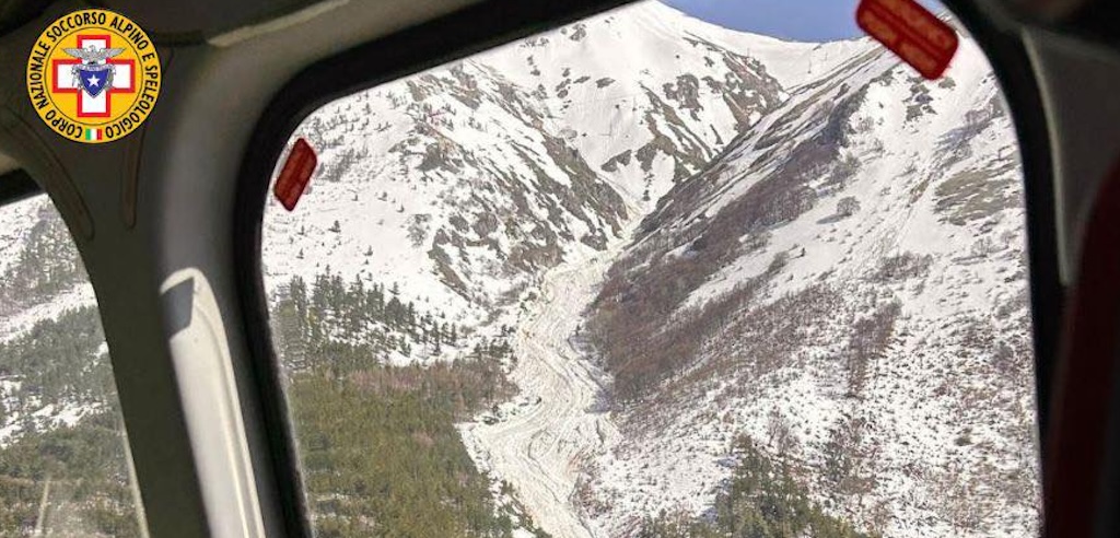 valanga sul gran sasso