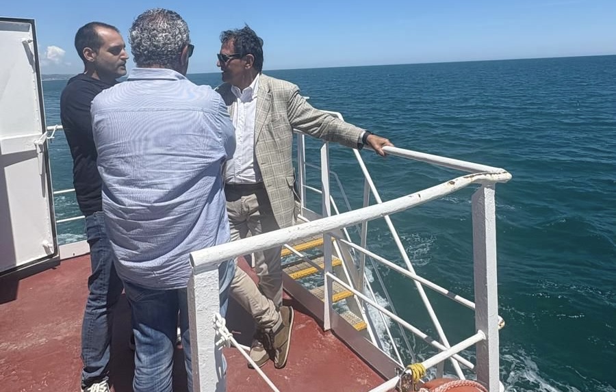 Sopralluogo dell’assessore regionale Umberto D’Annuntiis al porto