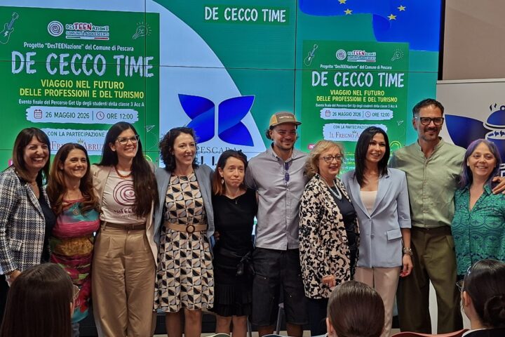 Inaugurata a Pescara la “De Cecco Time”, un’area progettata dagli studenti per la realizzazione di podcast e vocast per raccontare il territorio