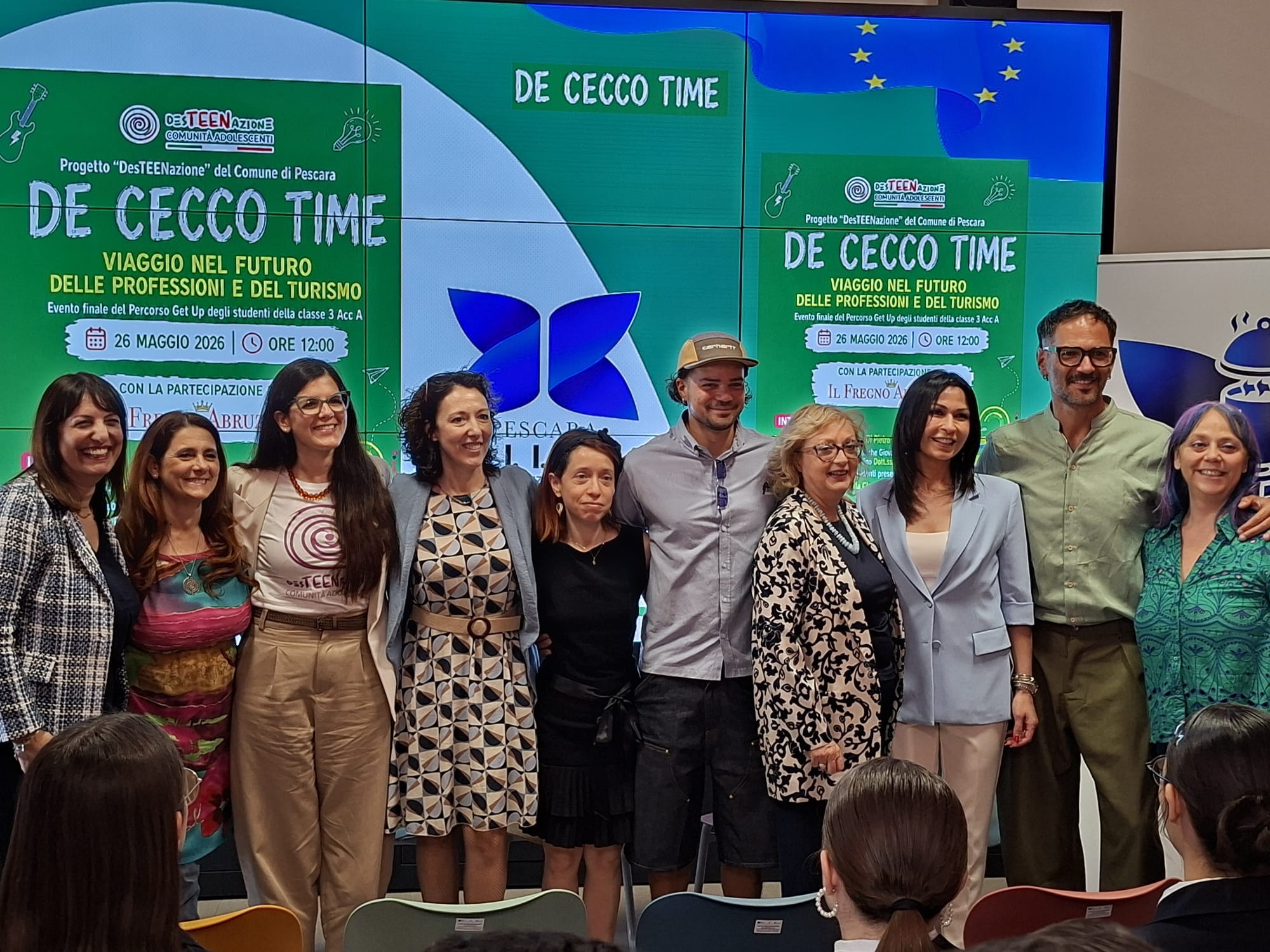 Inaugurata a Pescara la “De Cecco Time”, un’area progettata dagli studenti per la realizzazione di podcast e vocast per raccontare il territorio