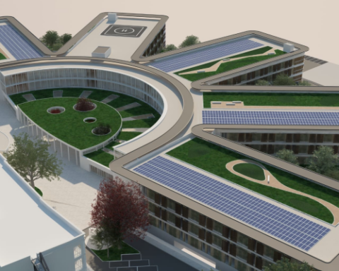 Il rendering del nuovo ospedale a Teramo