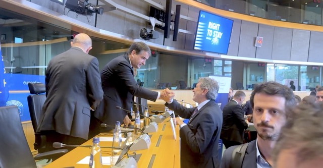 Il governatore Marco Marsilio a Bruxelles