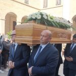 Il feretro di Sandro Galantini