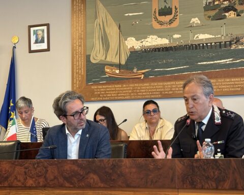Presentazione del comandante Casale a Roseto