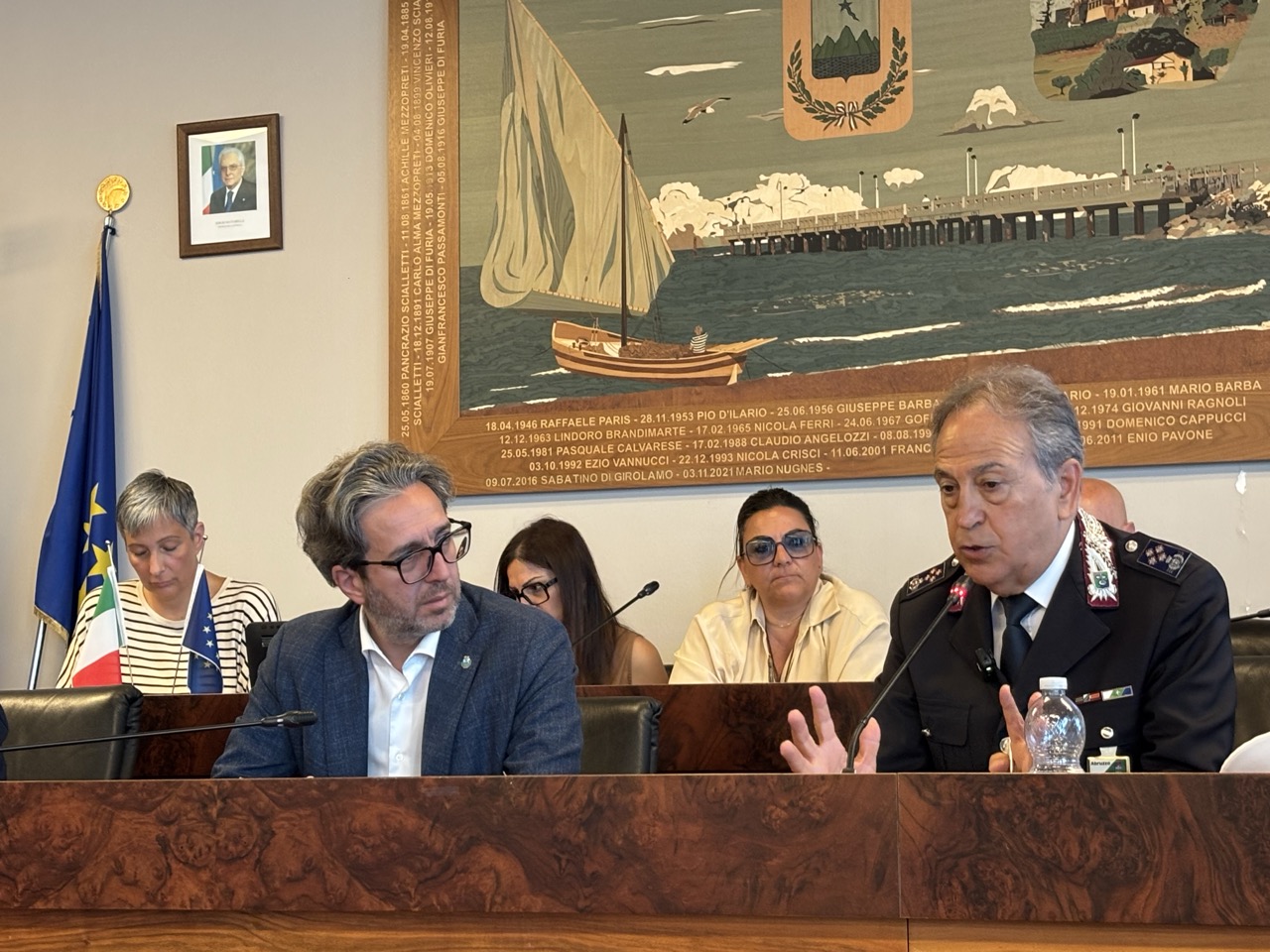 Presentazione del comandante Casale a Roseto