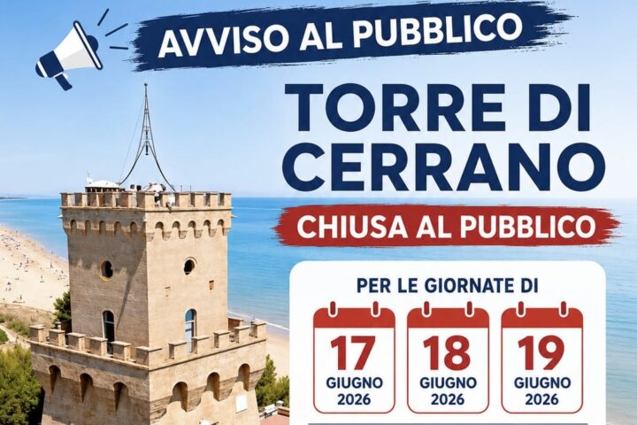 La Torre del Cerrano chiusa al pubblico per tre giorni per restauro