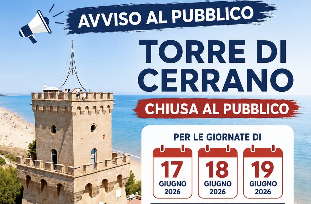 La Torre del Cerrano chiusa al pubblico per tre giorni per restauro