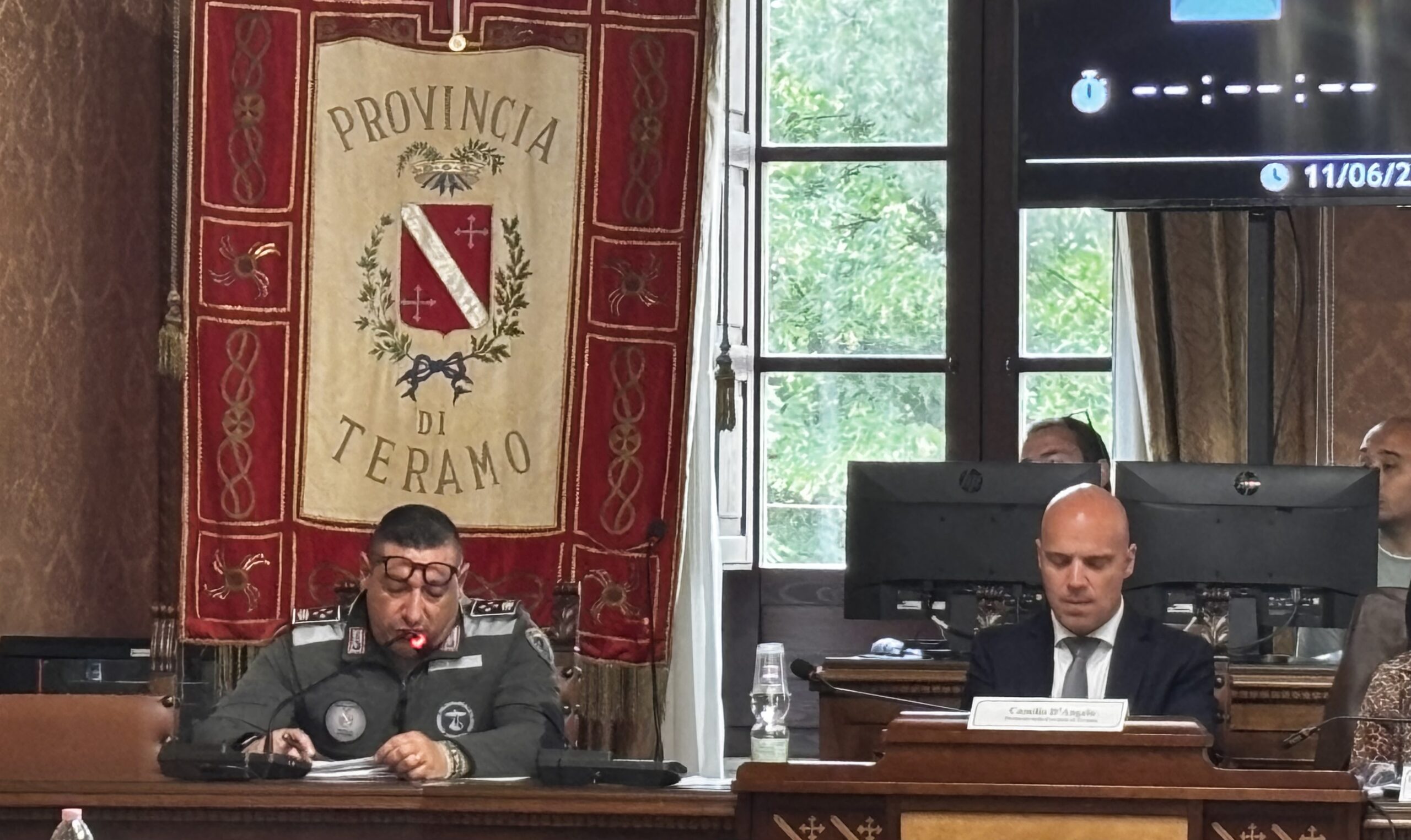 Il presidente della Provincia di Teramo Camillo D’Angelo è il capo della polizia provinciale Pasquale Vittorini